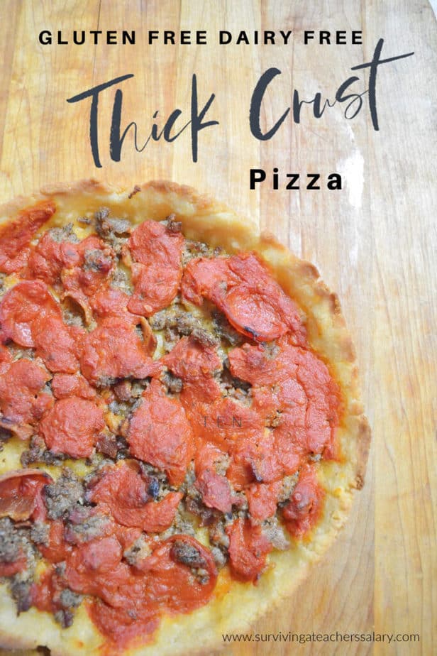 meat lovers gluten free thick crust pizza