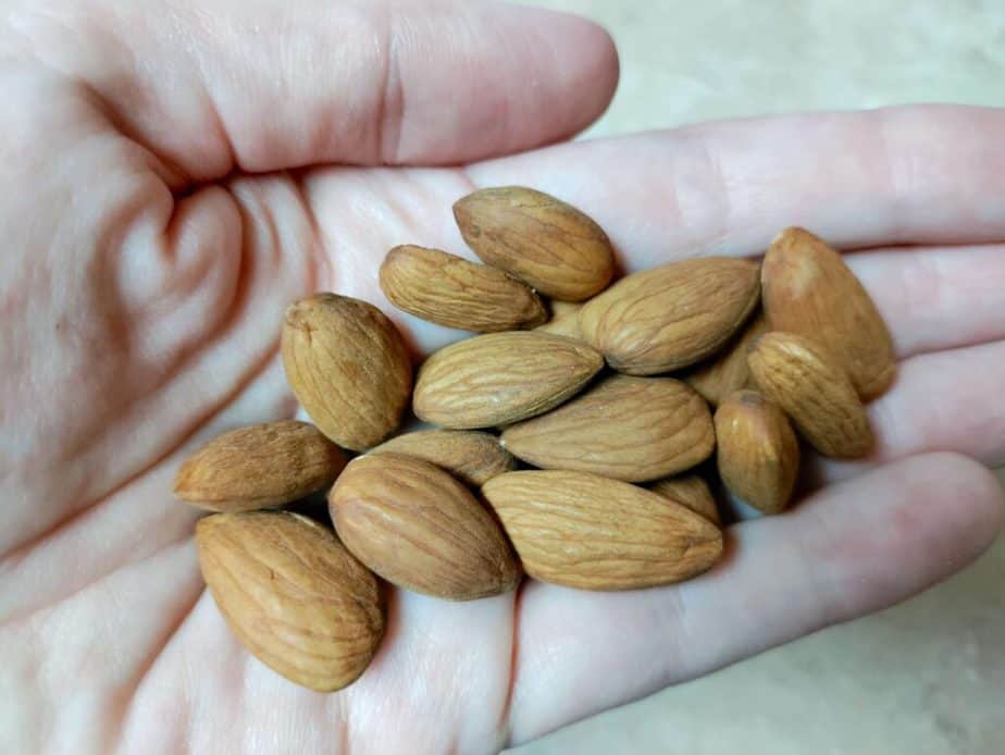 handful of raw almonds