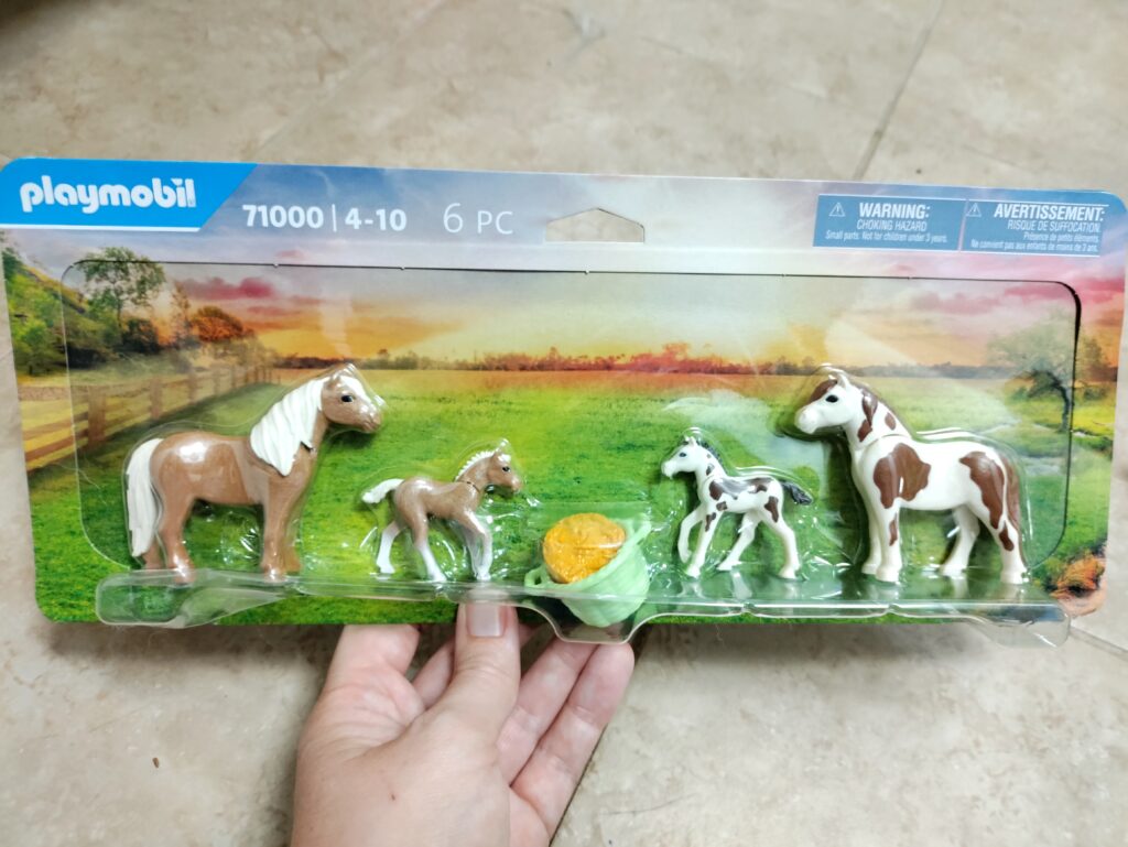 horse and foal play set by Playmobile