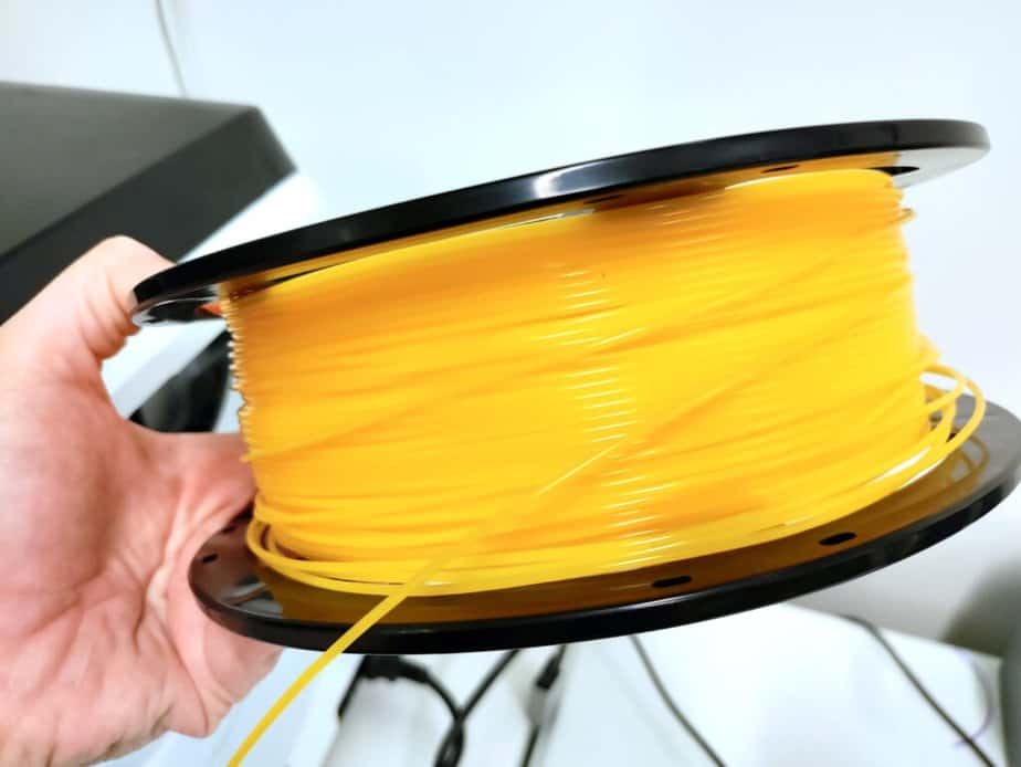 FlashForge 3d print yellow pla filament