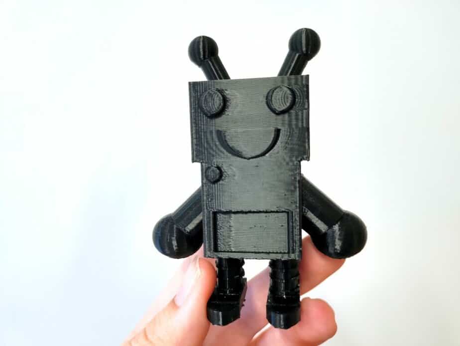 FlashForge 3d printed black robot