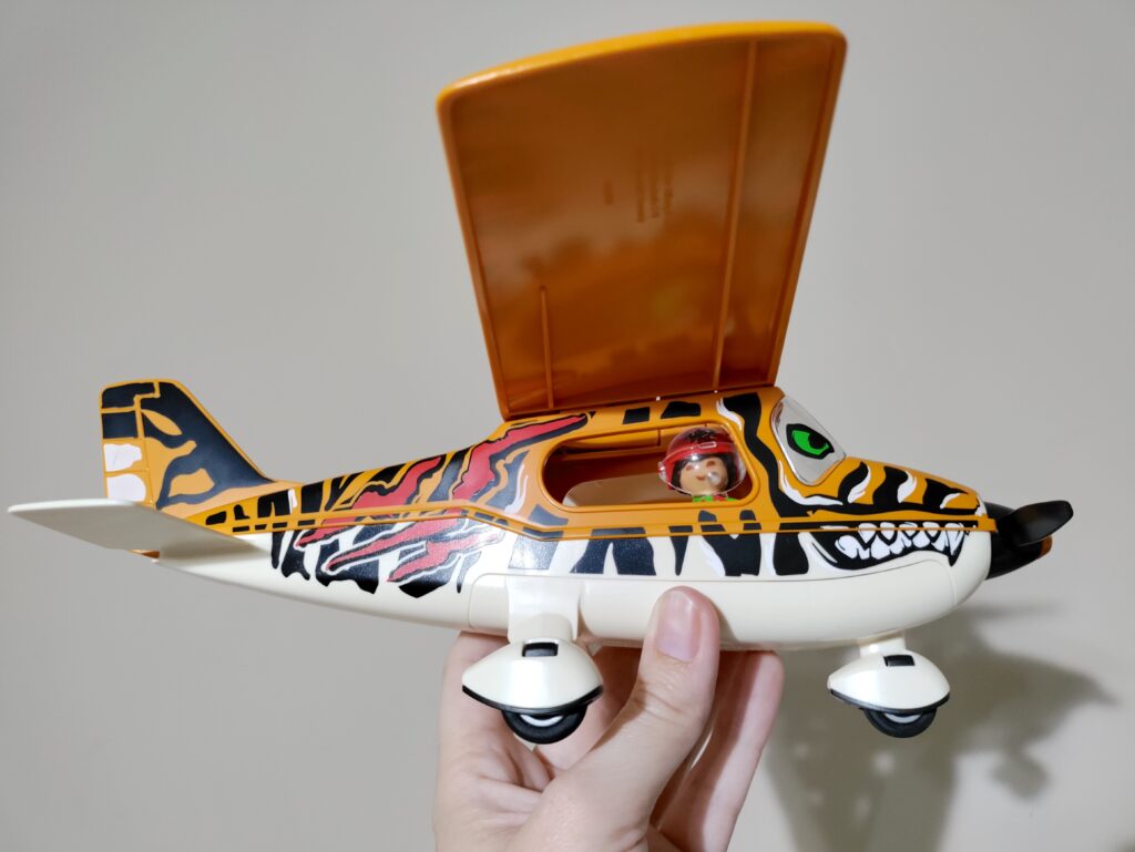 side of PLAYMOBIL Air Stunt Show Tiger Propeller Plane