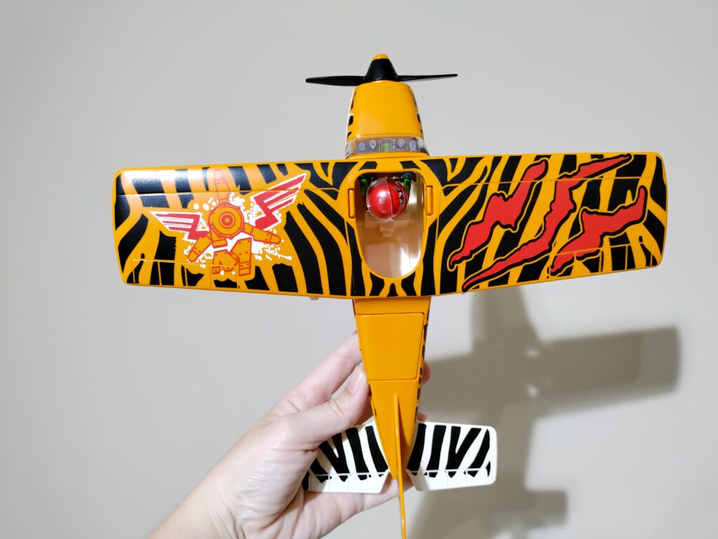 top of PLAYMOBIL Air Stunt Show Tiger Propeller Plane