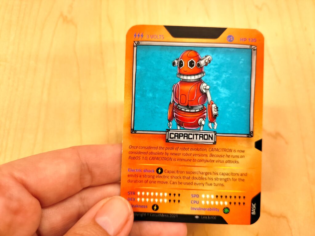 trading card from Beginner Soldering Kits by CircuitMess