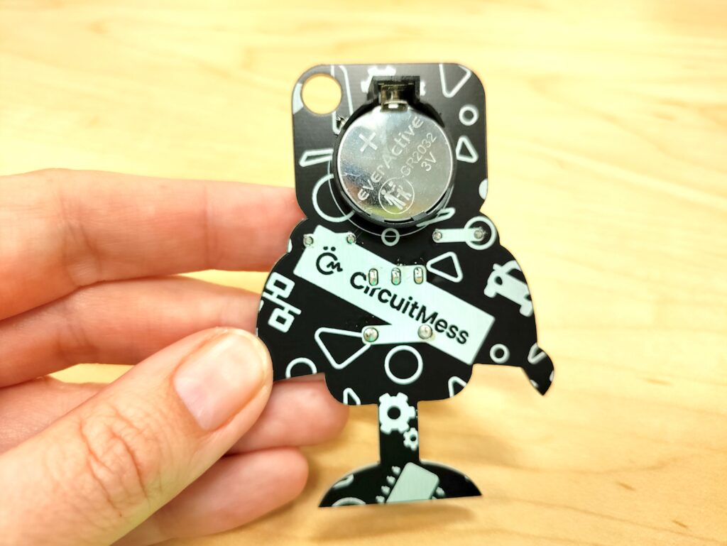 back of robot circuit board from Easy Beginner Soldering Kits by CircuitMess