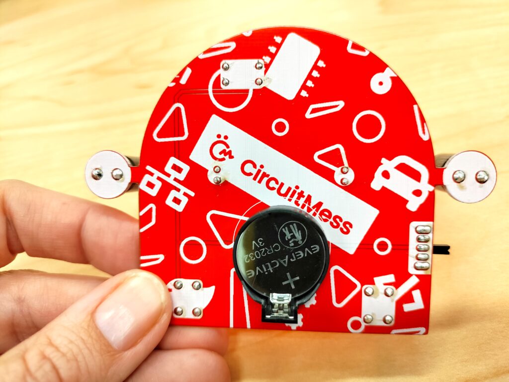 back of circuit board from Easy Beginner Soldering Kits by CircuitMess