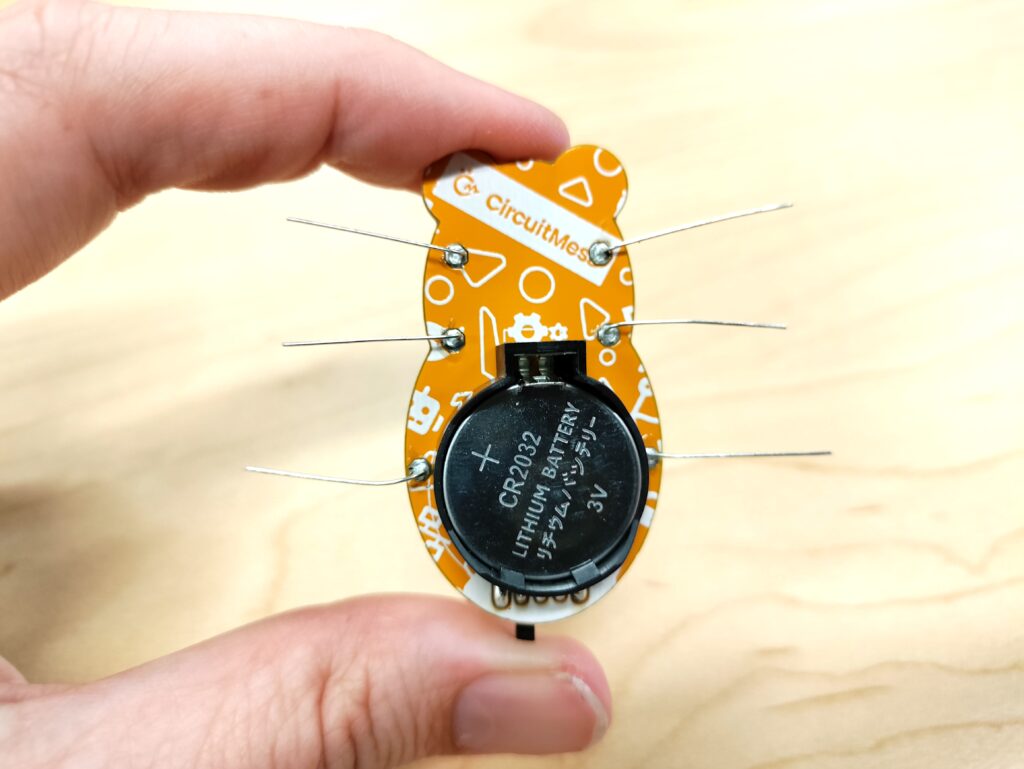 back of circuit board from Easy Beginner Soldering Kits by CircuitMess