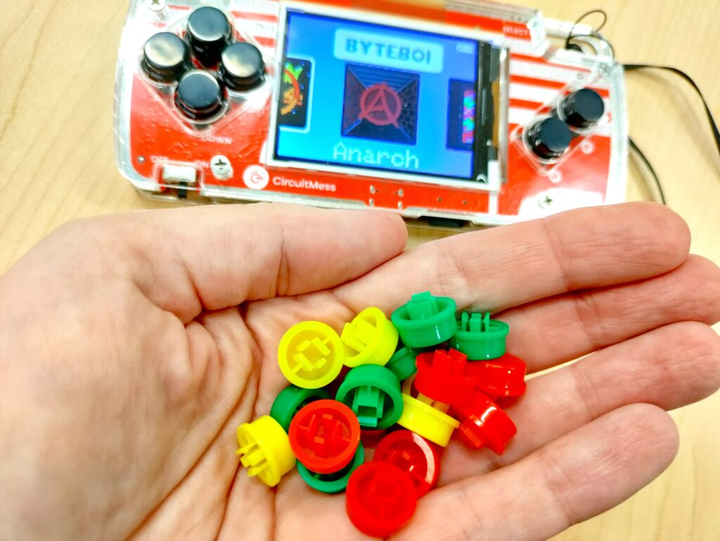 buttons of the Handheld Gaming Console -ByteBoi Review by CircuitMess