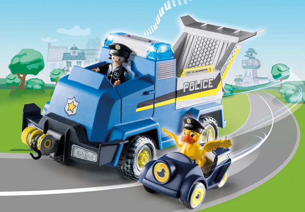PLAYMOBIL DUCK ON CALL Police Emergency Vehicle 