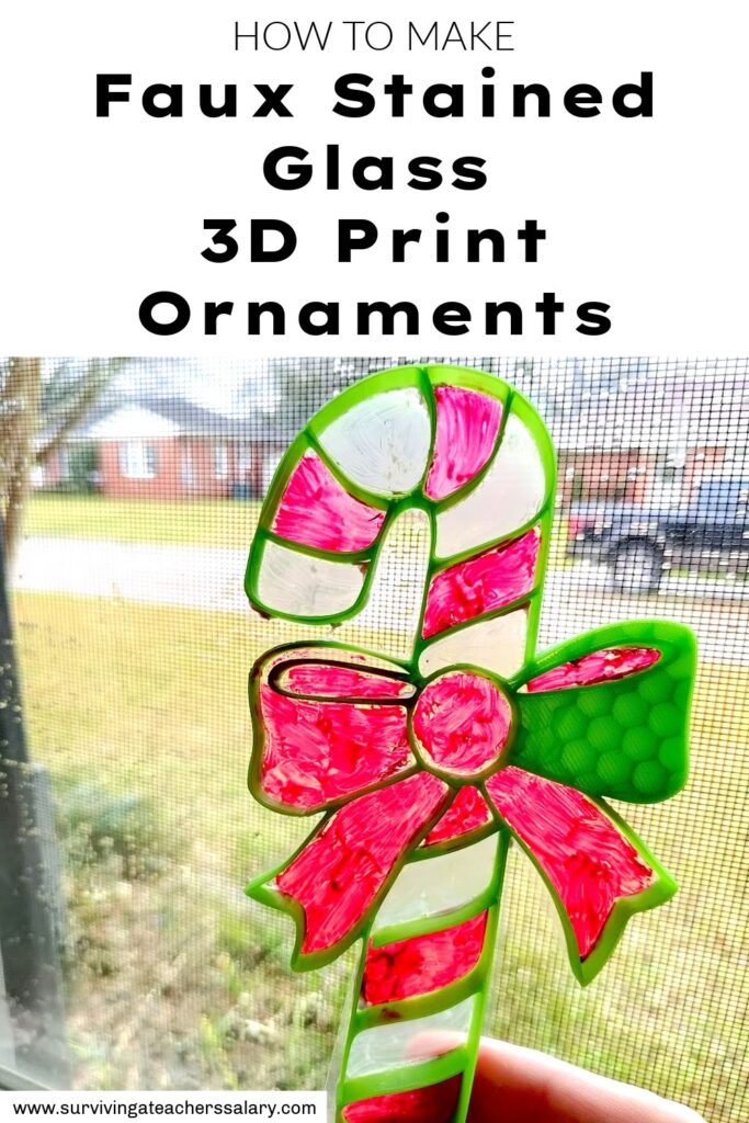  stained glass 3d printed ornaments