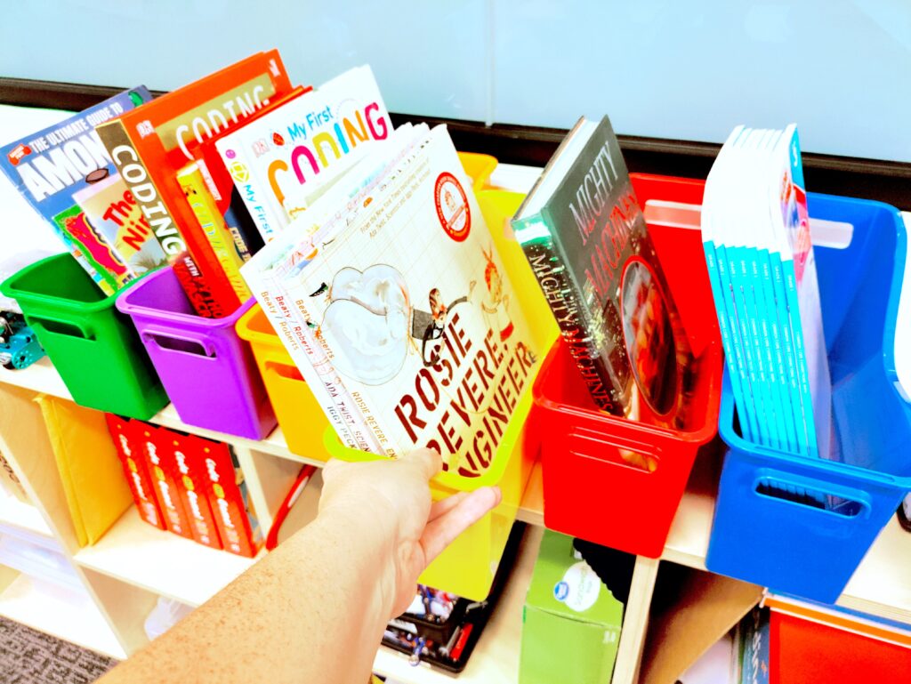 colorful Really Good Stuff Book Holder Organizers
