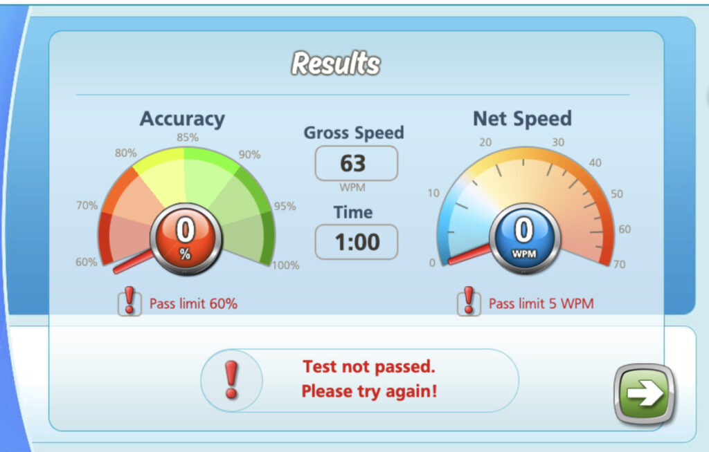 Typetastic Typing test
