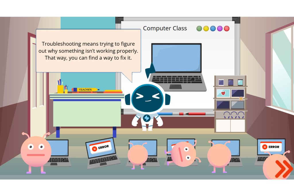 screenshot of TypeTastic's computer science curriculum